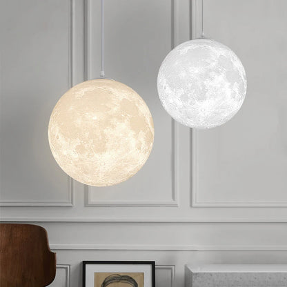 Modern 3D Printed Chandelier with Moon Shape